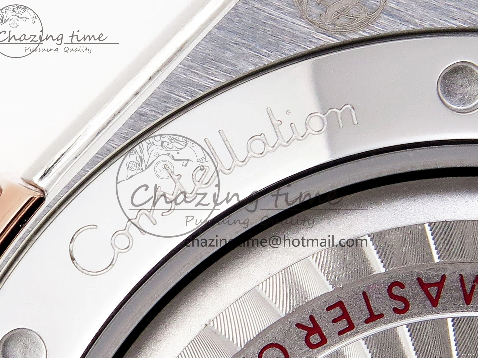 0414 Constellation 39mm SS RG ASWF 1:1 Best Edition White Diamonds Dial on SS RG Bracelet A Minimalist 7772